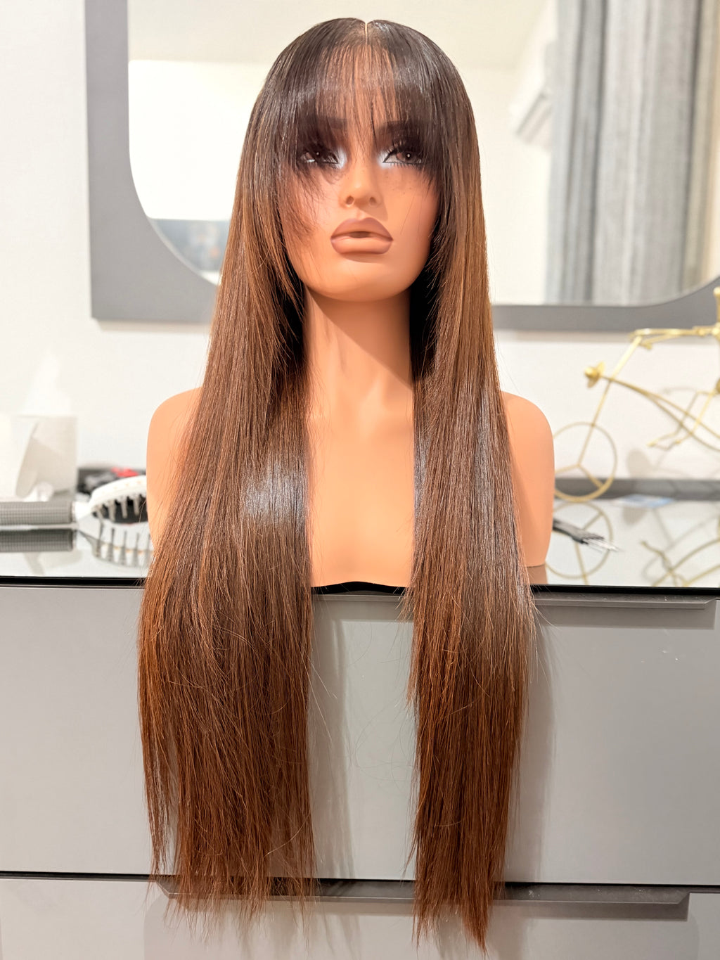 26 inches Vietnamese bonestraight 5x5 closure