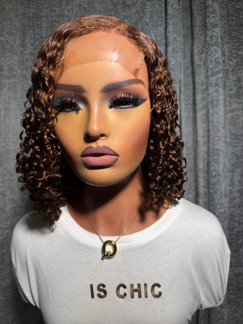 14 inches pixie curls 100% human hair with a 5x5 closure