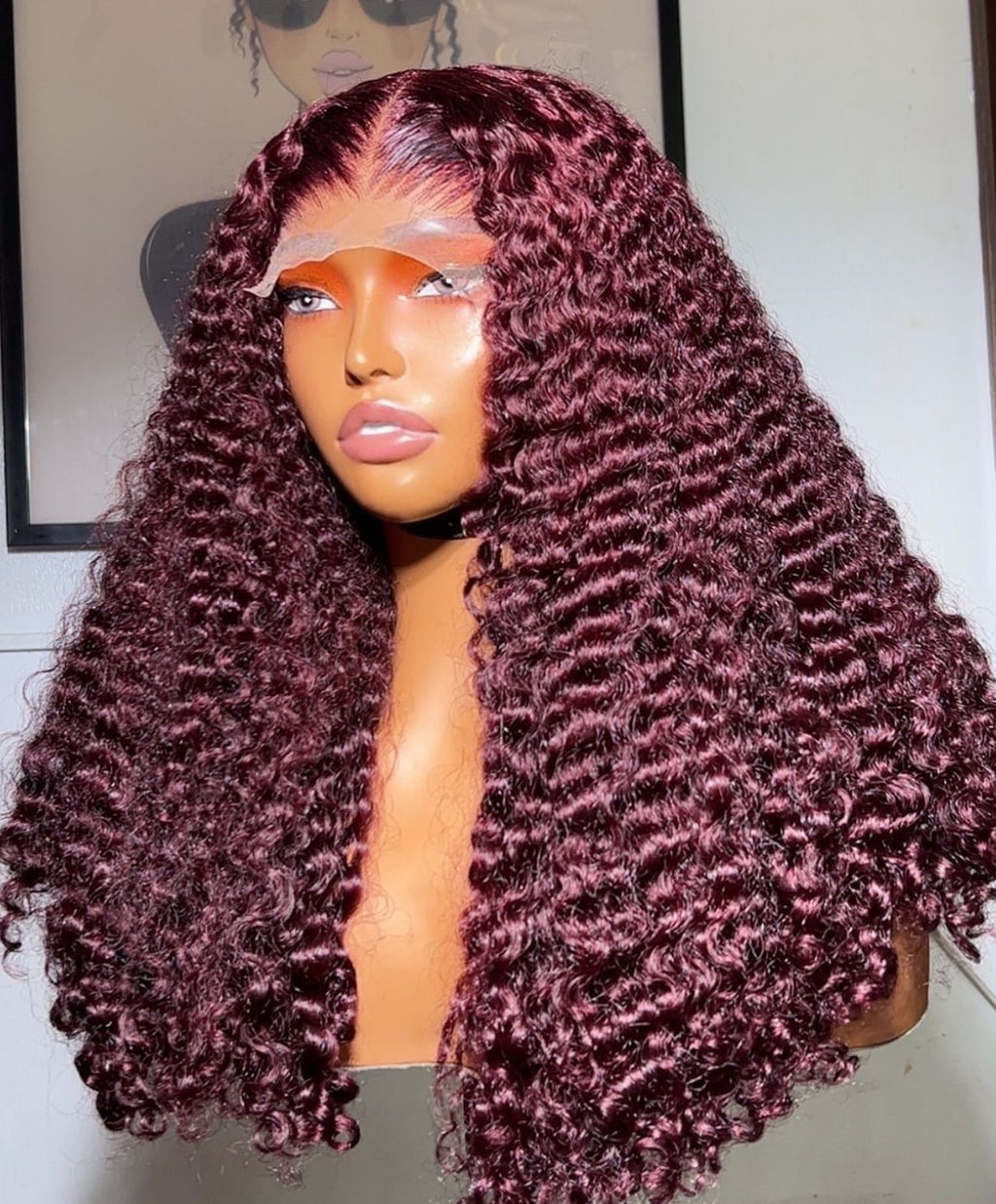 26 inches Burmese curls pard with a 5x5 closure