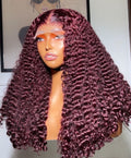 26 inches Burmese curls pard with a 5x5 closure