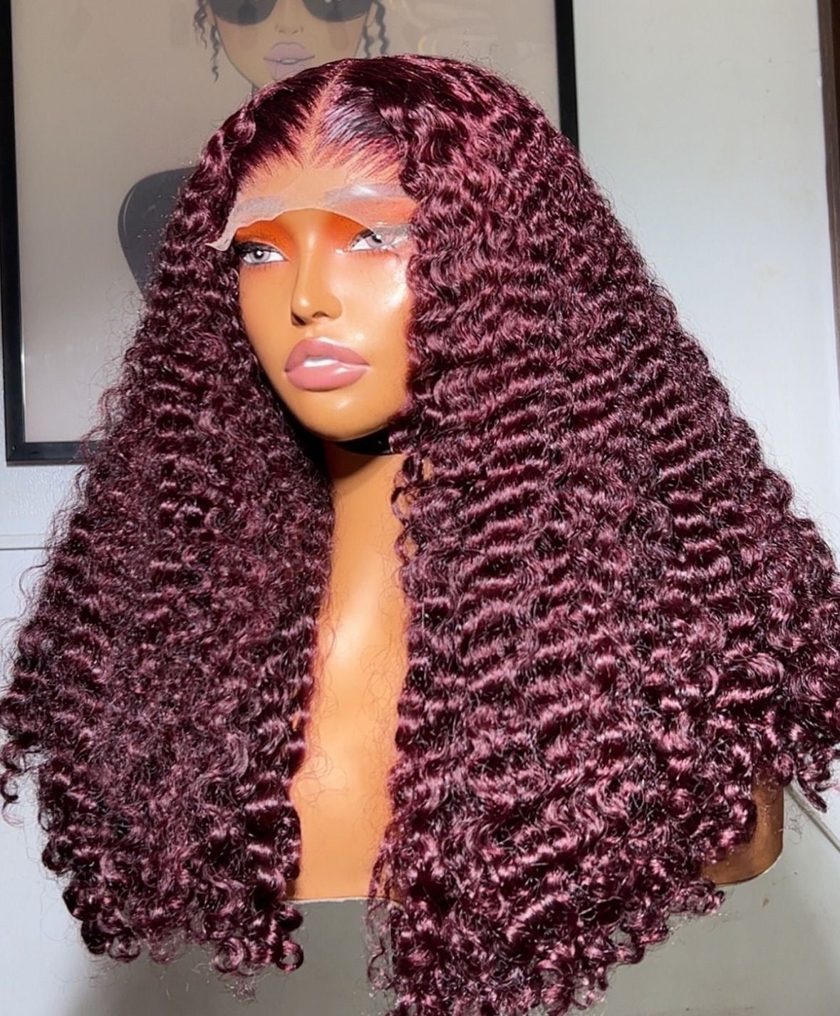 26 inches Burmese curls pard with a 5x5 closure