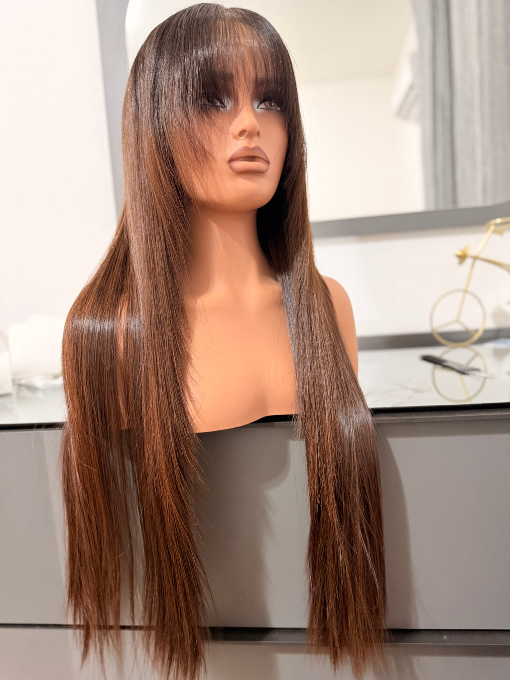 26 inches Vietnamese bonestraight 5x5 closure