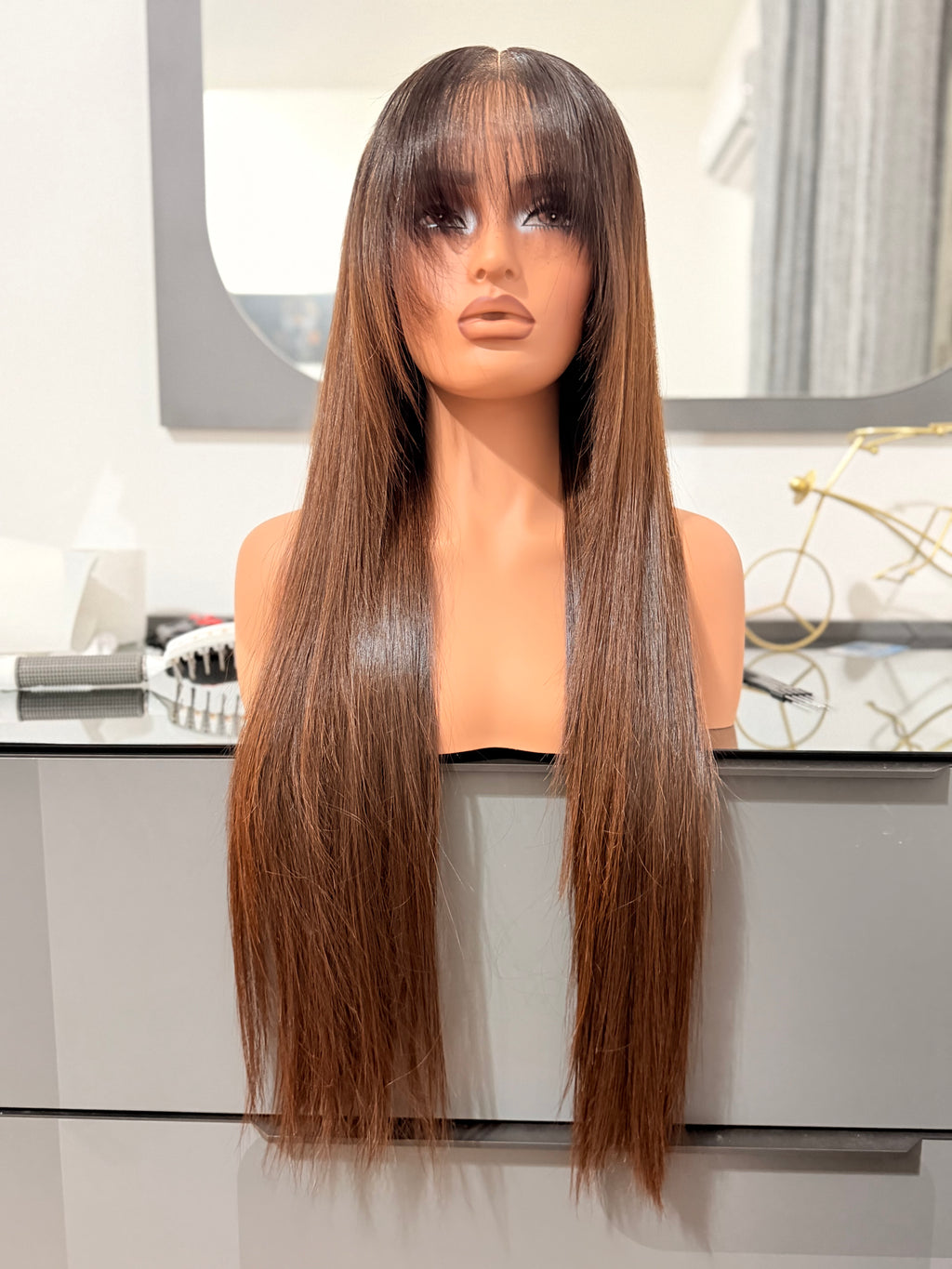 26 inches Vietnamese bonestraight 5x5 closure