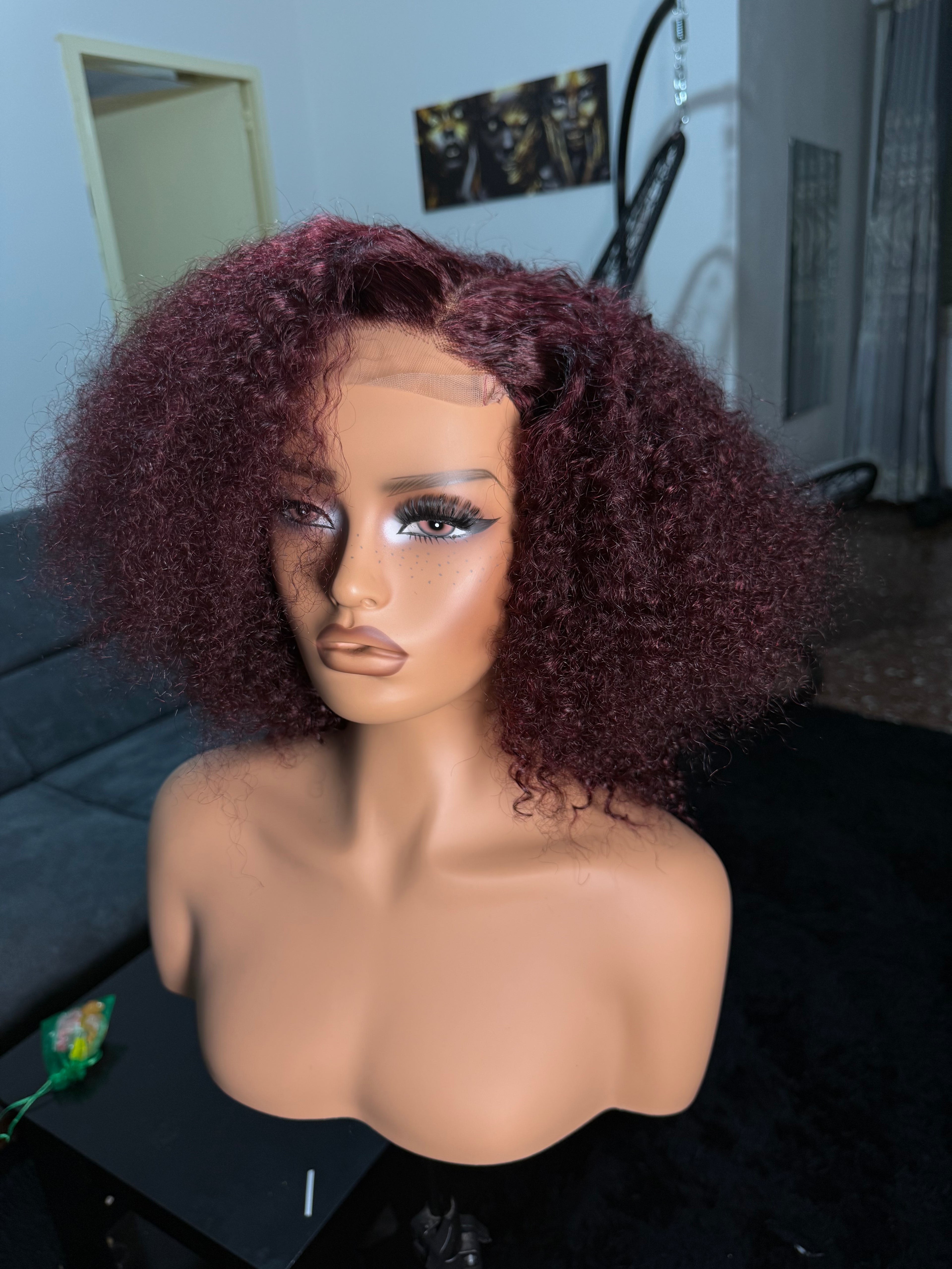 Burgundy pixie unit 14’’
