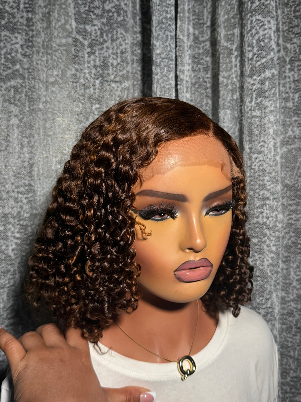 14 inches pixie curls 100% human hair with a 5x5 closure