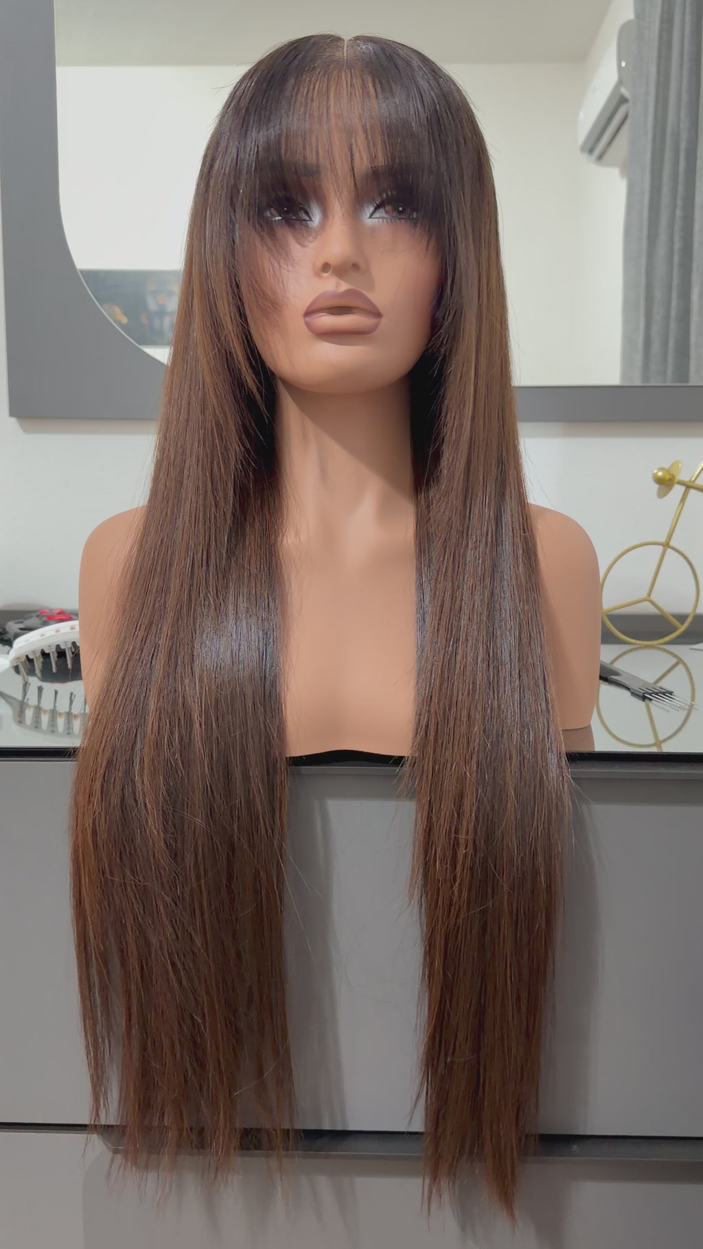 26 inches Vietnamese bonestraight 5x5 closure