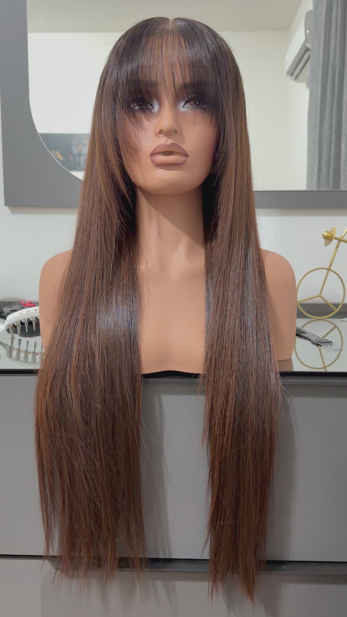 26 inches Vietnamese bonestraight 5x5 closure